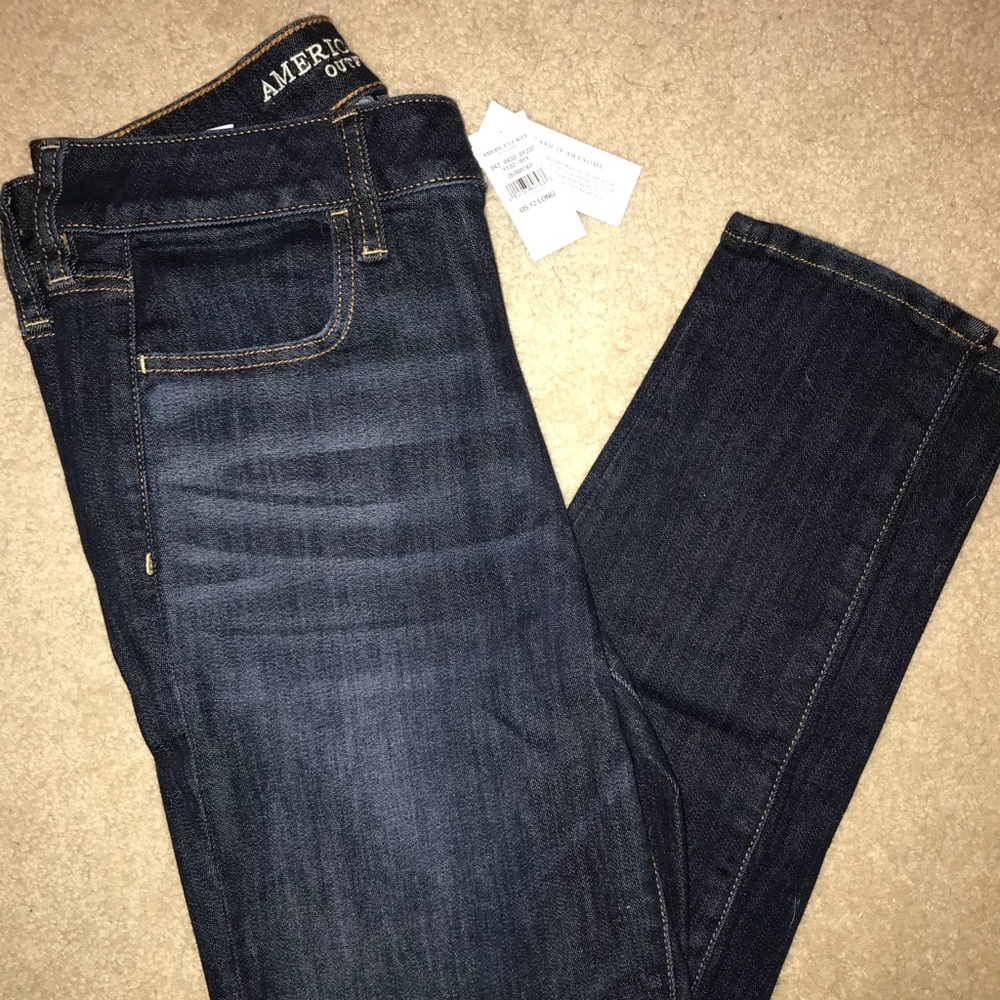 American Eagle Skinny Super Stretch Jeans 12 Long
